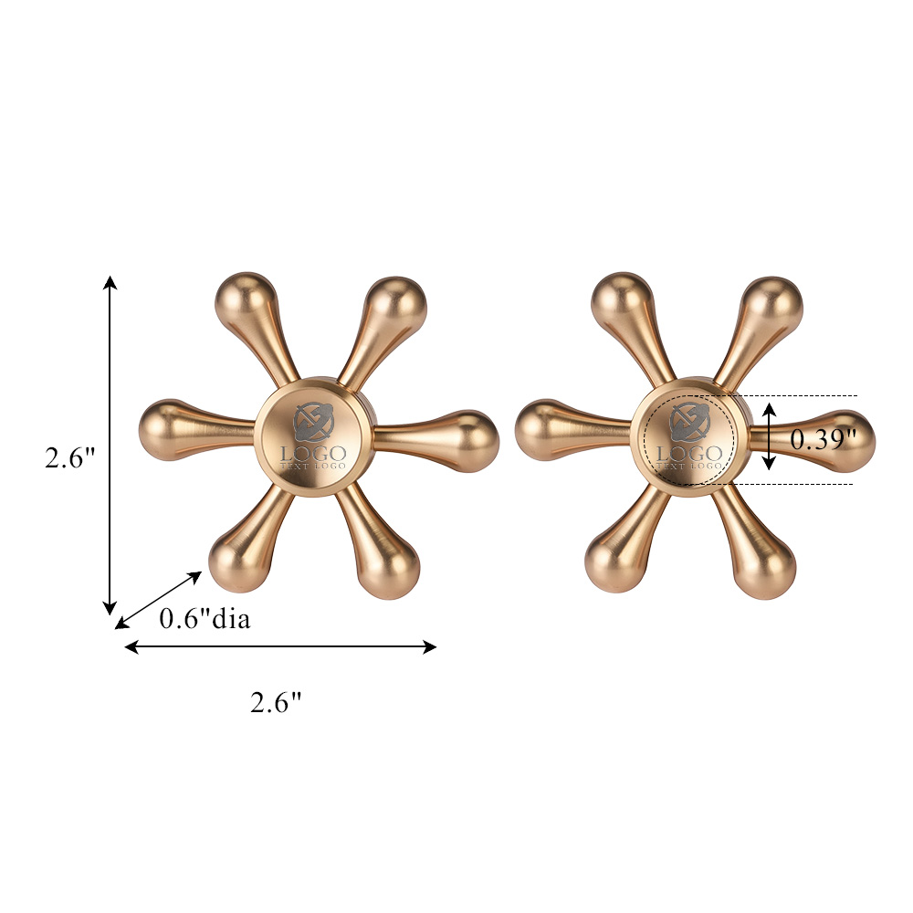 Custom Rudder Shaped Fidget Spinner 2