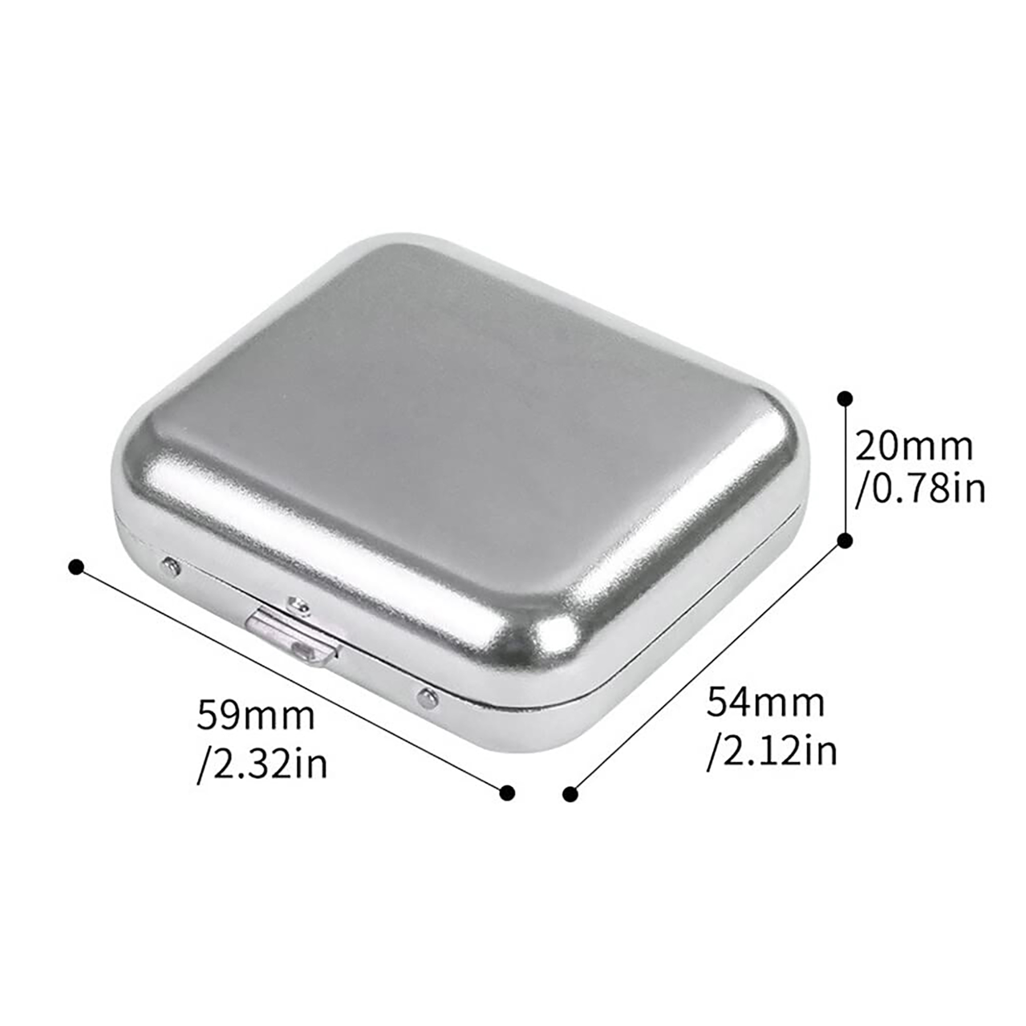 Portable Stainless Steel Pocket Ashtray with Sealed Lid 7