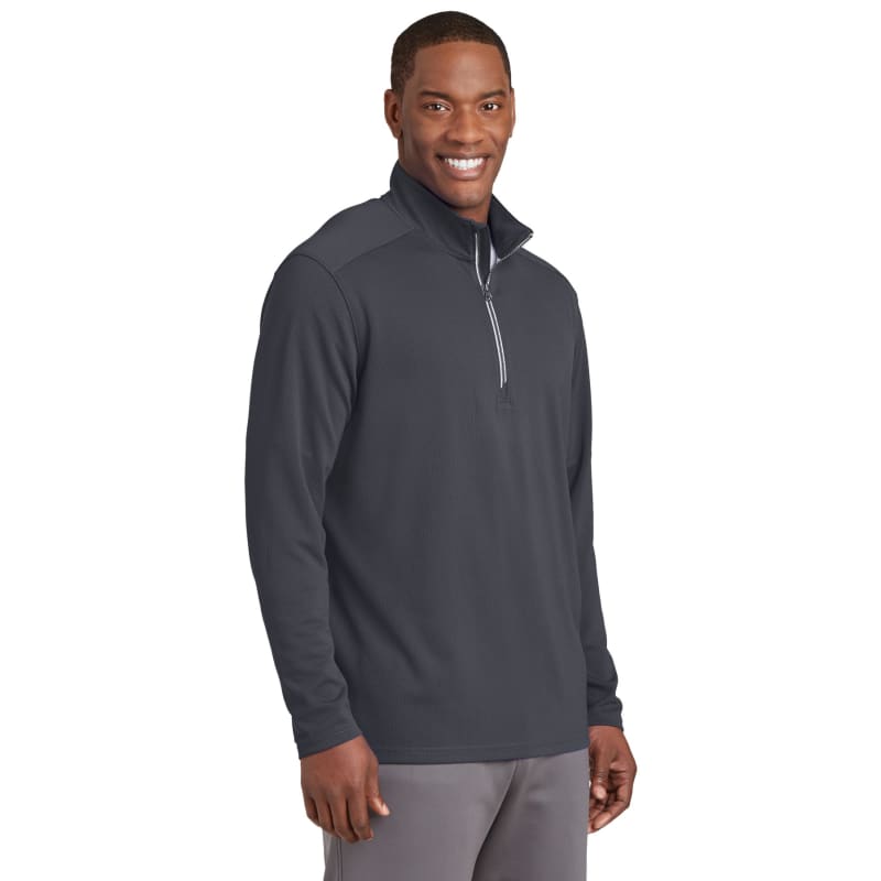 Sport-Tek Sport-Wick Textured 1/4-Zip Pullover., custom hoodie or sweatshirt with logo imprint 30