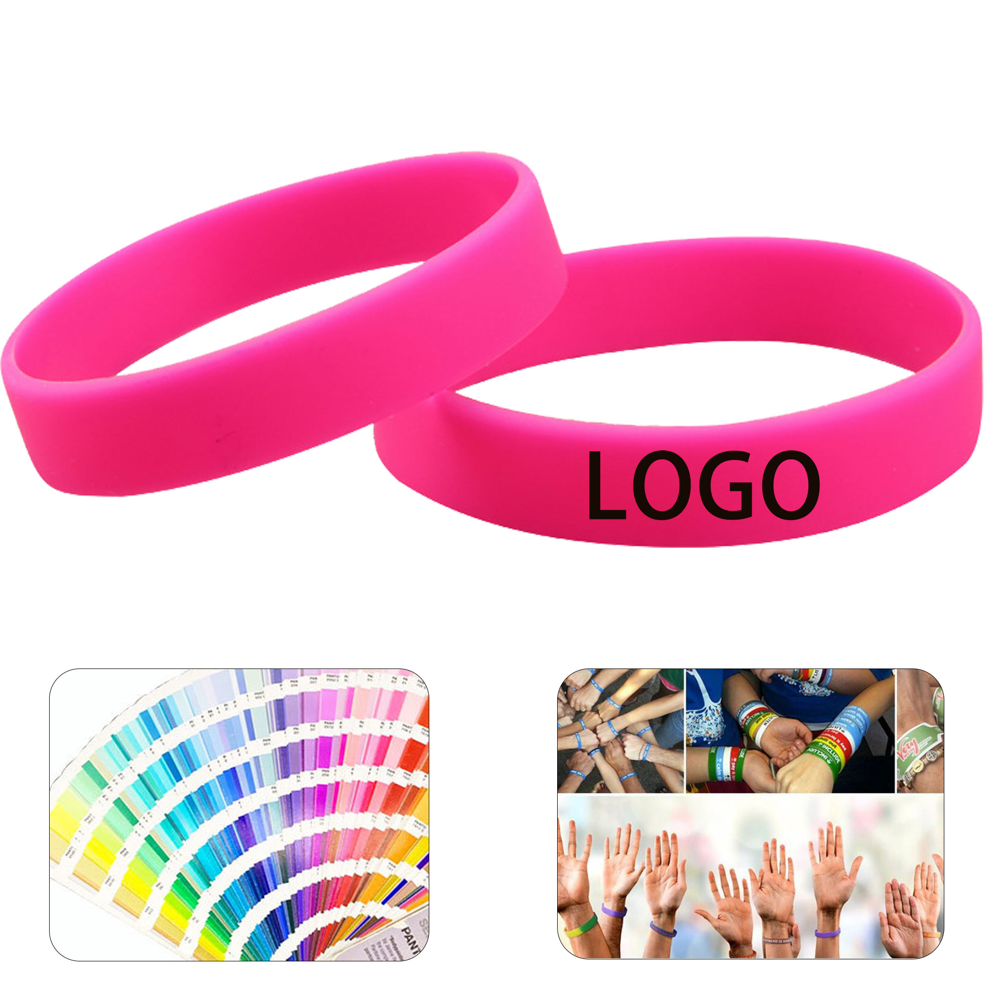 Custom Dented Active Silicone Bracelet 2
