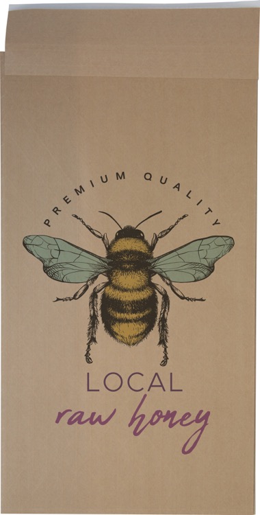 Full Color Dura-Bag Expandable Natural Paper Mailer (10" W x 19" H x 3.75" D)