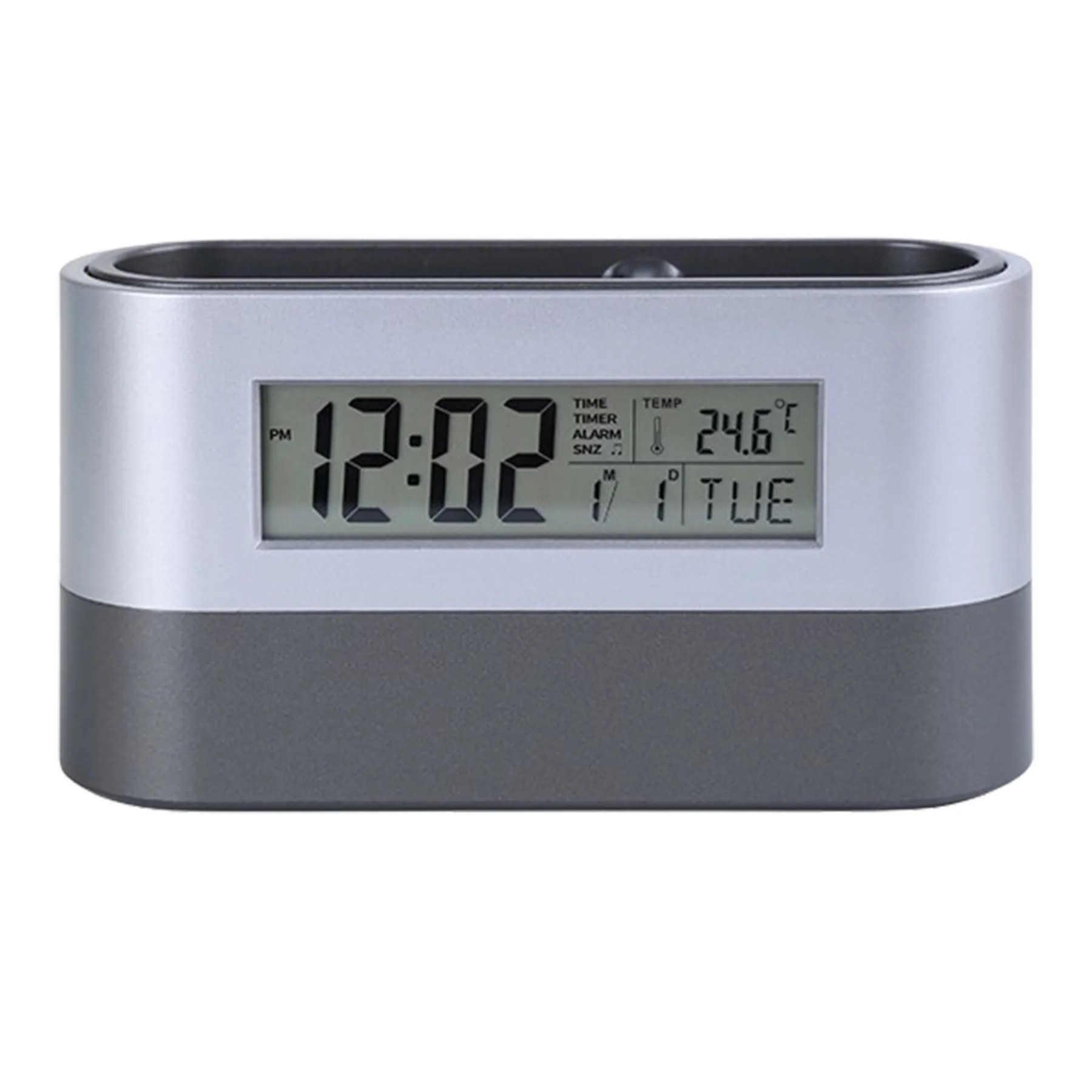 Usb Led Multifunction Alarm Clock W/Desk Organizer 2
