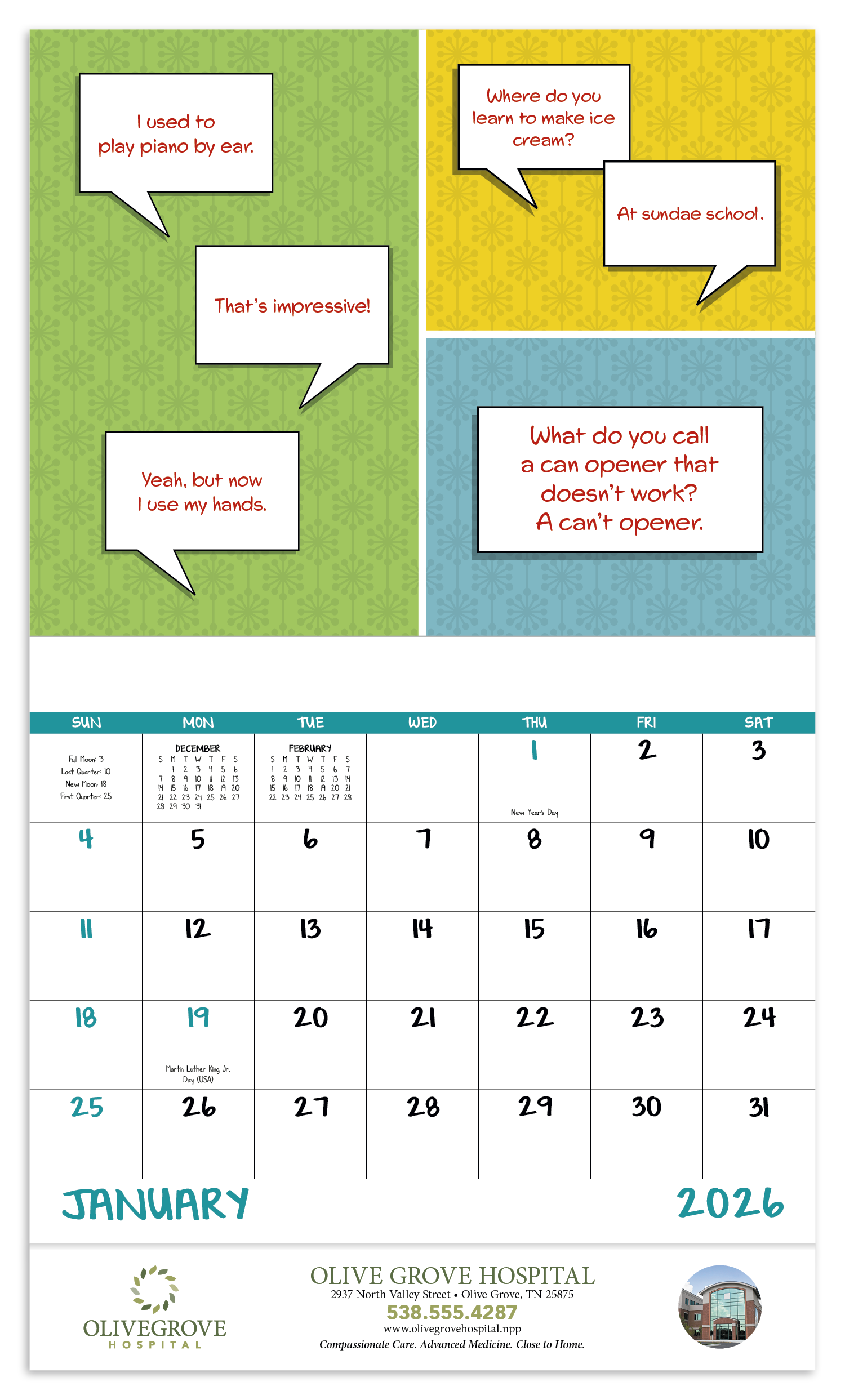 Good Value™ Dad Jokes - Stapled Calendar 36