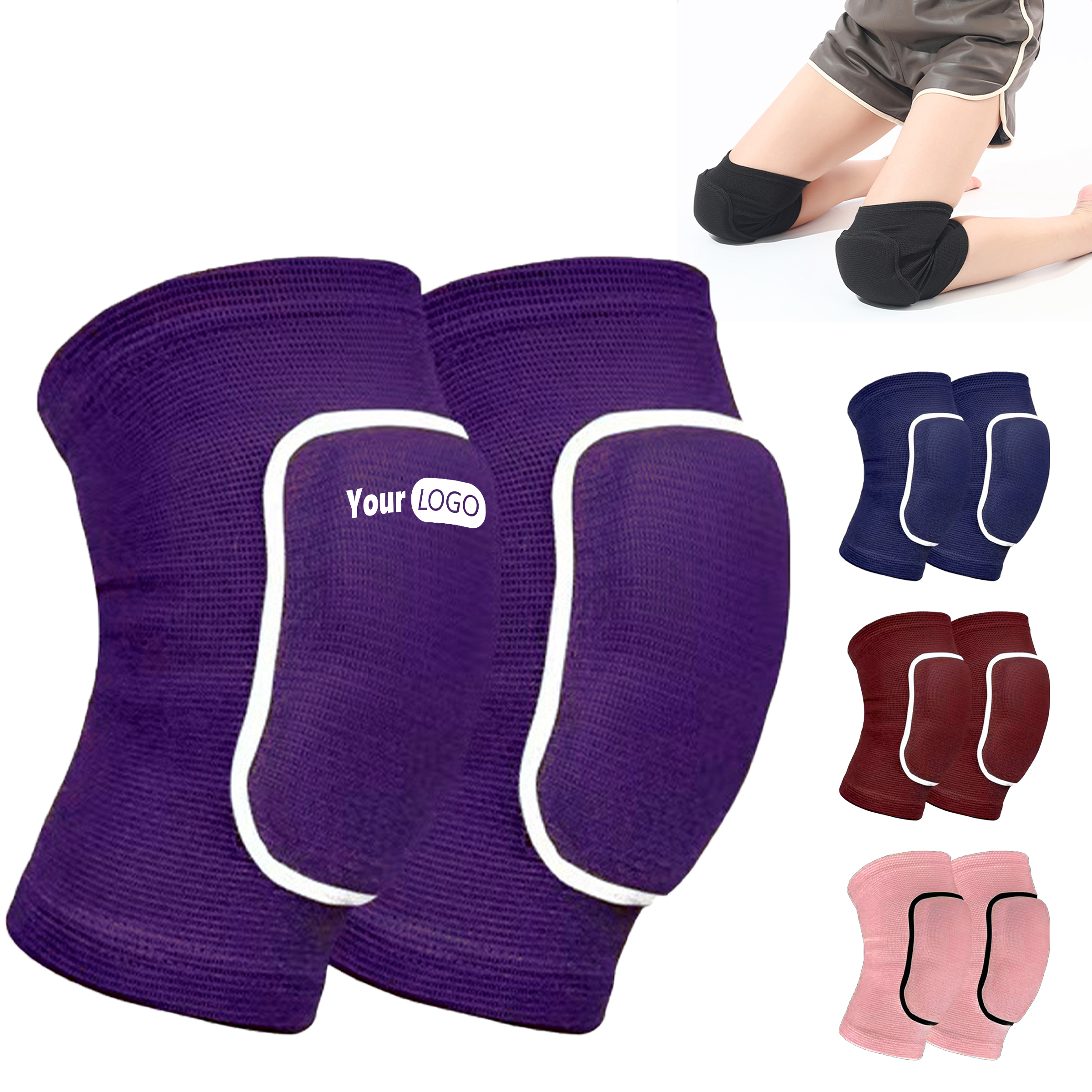Nylon Extra-Thick Knee Pads For Dance & Fitness ?C Flexible And Protective 2