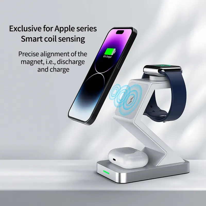 3-in-1 Wireless Mag-Safe Fast Charger Stand 2