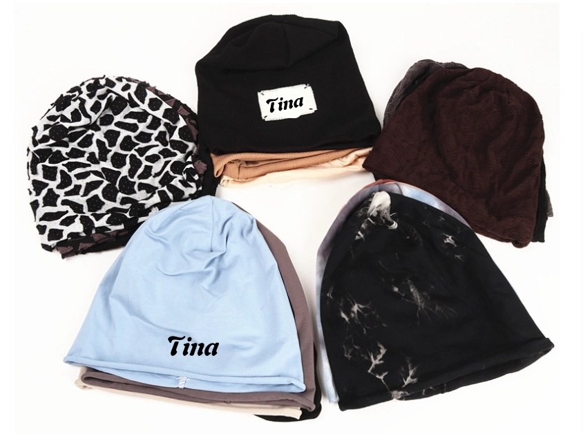 Warm Cotton Sleeve turban cap 34