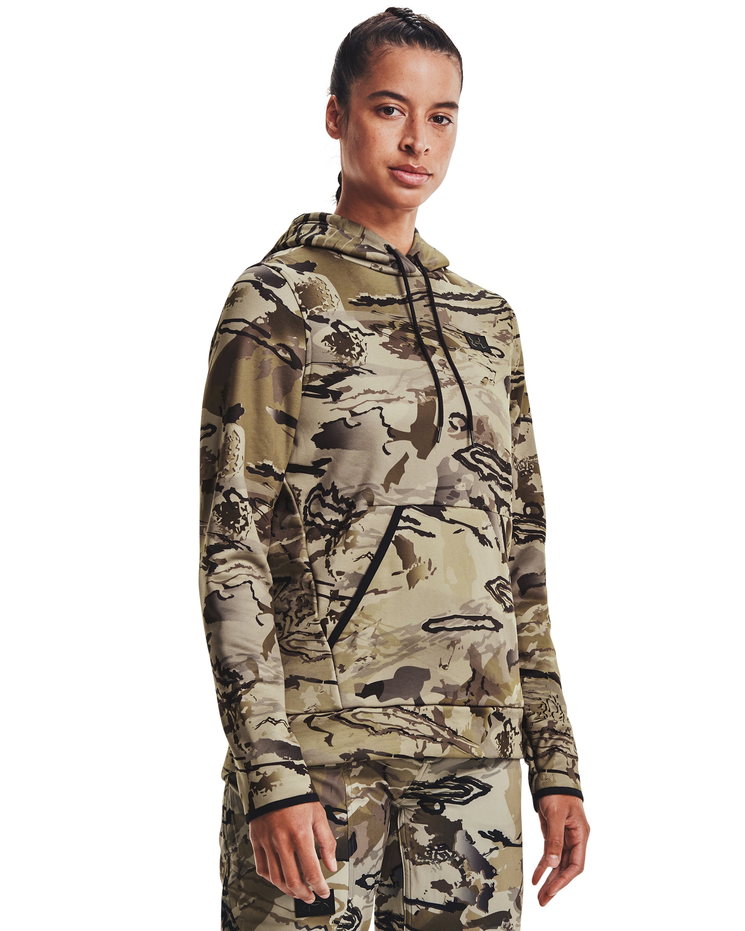 Women's Armour Fleece Camo Hoodie 3