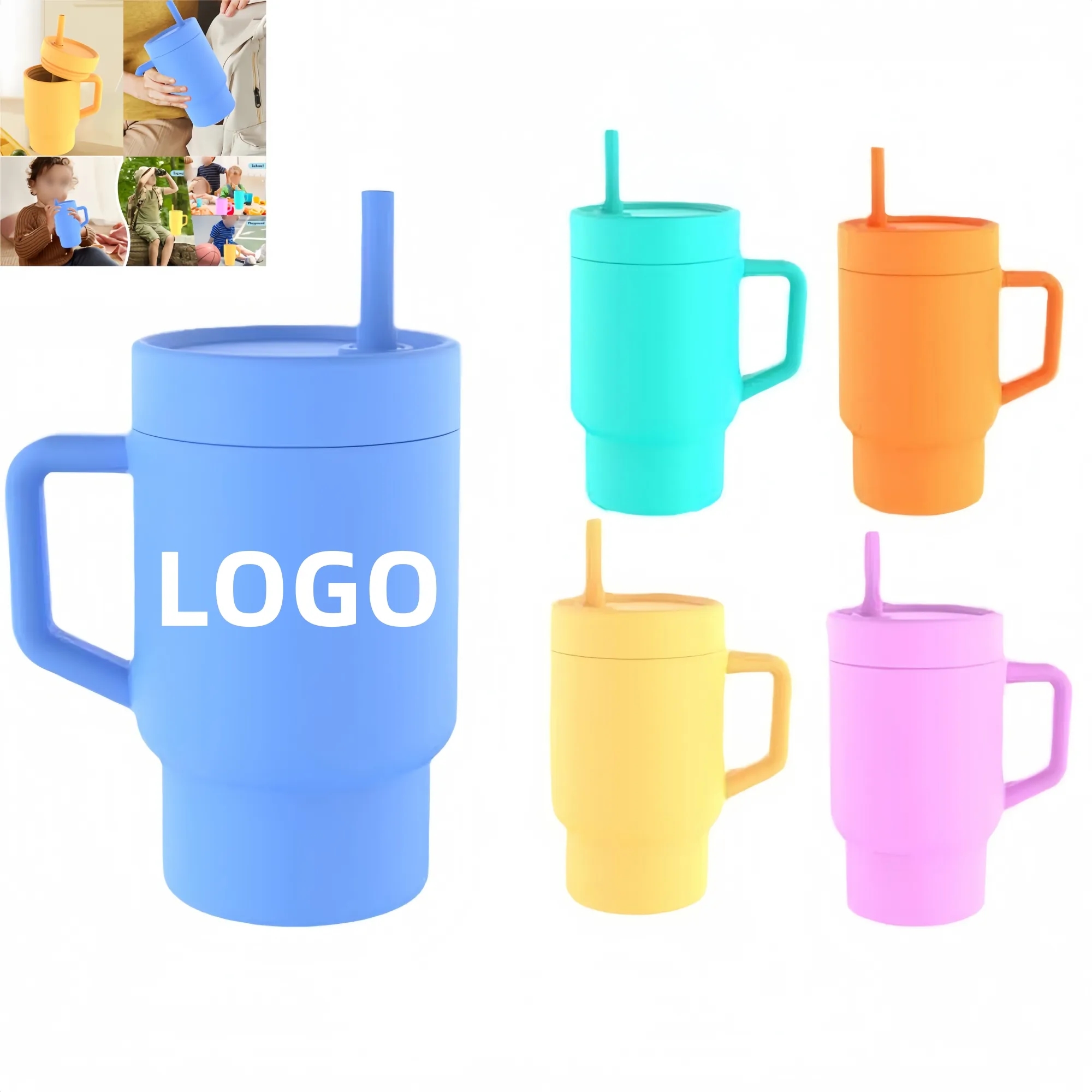 Baby Silicone Sippy Cup 3