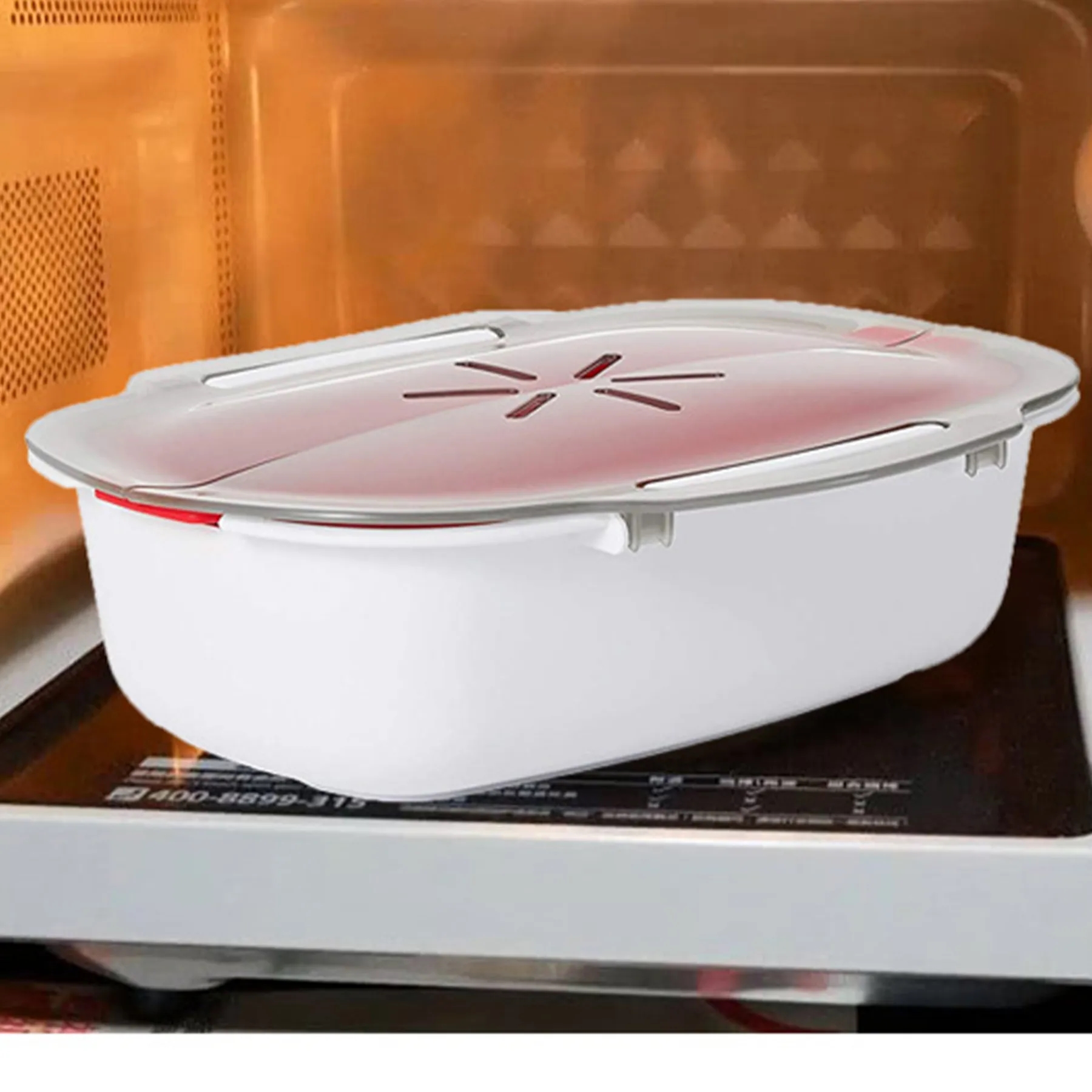 Polypropylene Kitchen Microwave Steamer 6