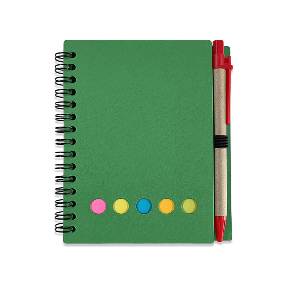 Spiral Notebook With Sticky Notes 5