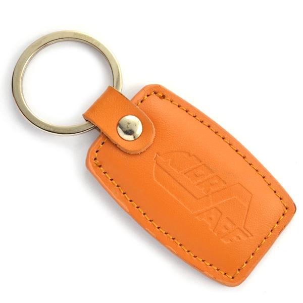 Stitched Leatherette Deboss Key Tag 2
