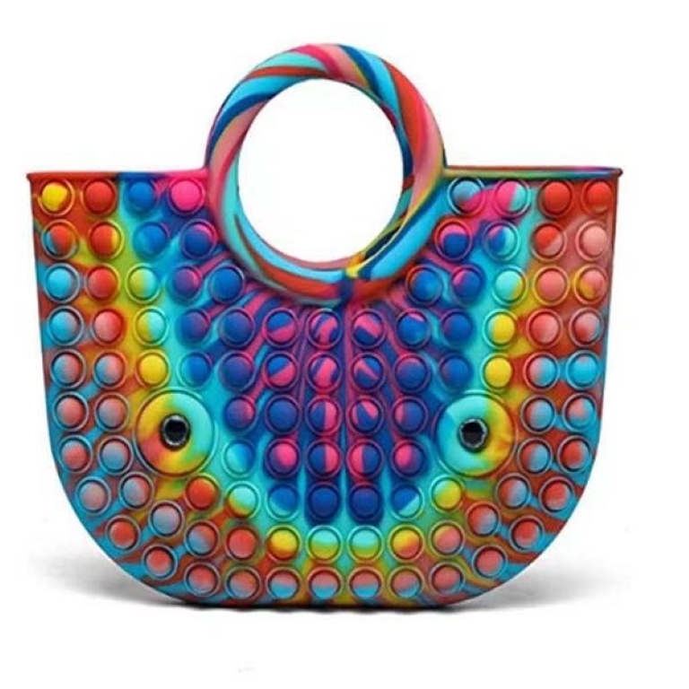 Handbag Push Pop Fidget Toys Silica Gel Tote Bag 4