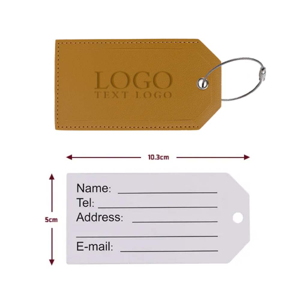Soft Vegan Leather Luggage Tag 7