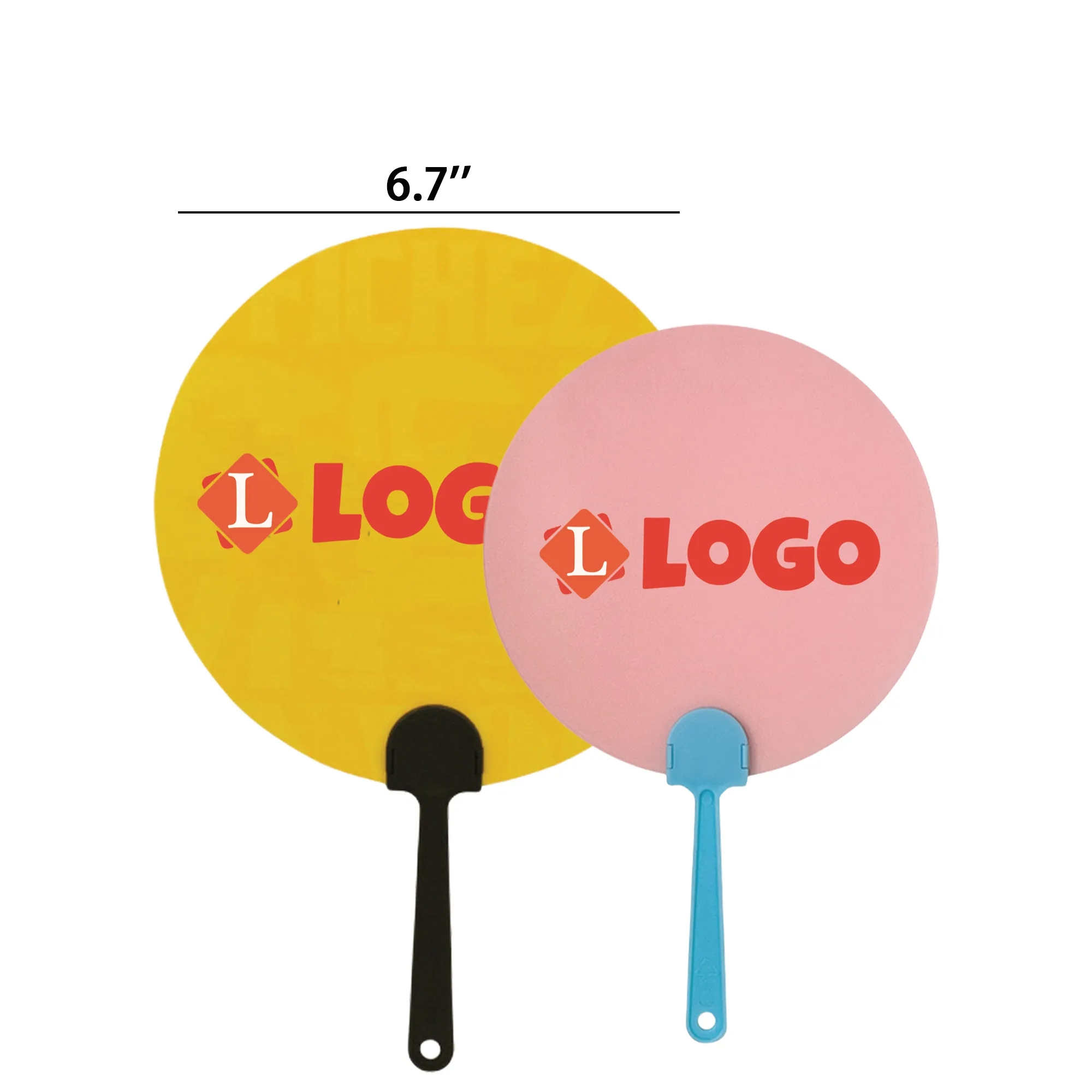 Full Color Plastic Hand Fan 1