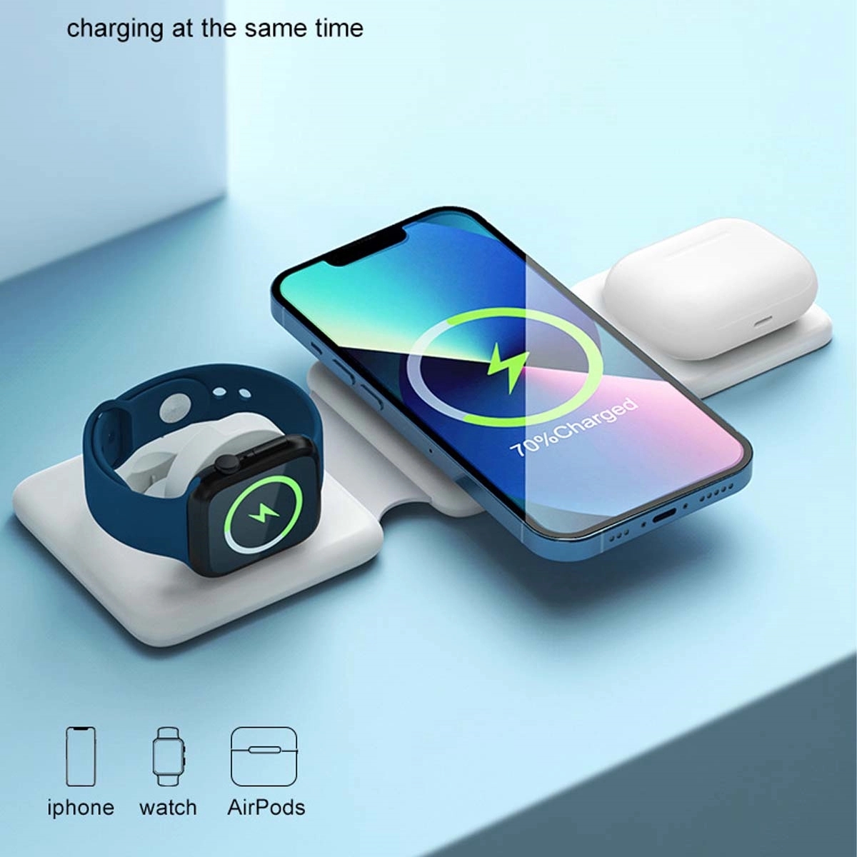 3 in 1 Foldable Magnetic Wireless Charger 4