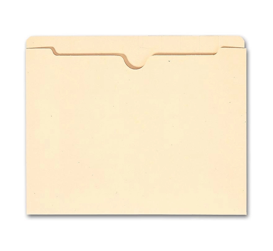 Top Tab Manila Pocket, 14 Pt, No Expansion 1