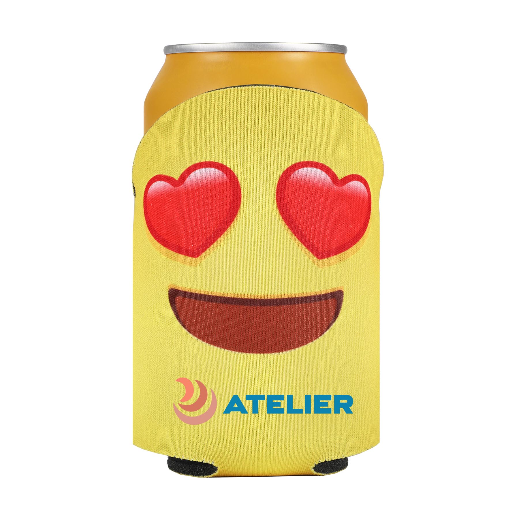 American Made Round Top Can Cooler, custom can cooler with logo imprint 4