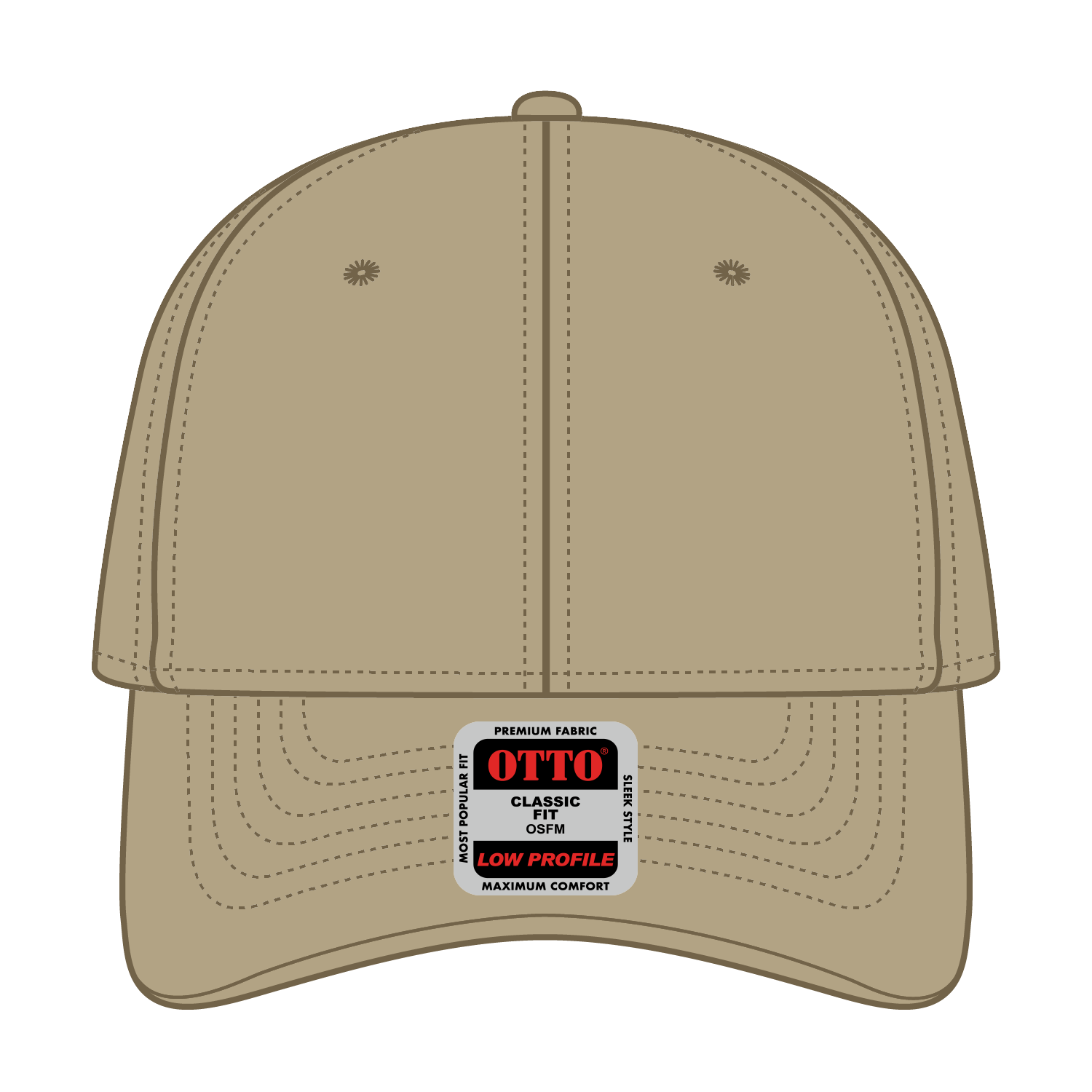 OTTO CAP® 6 Panel Low Profile Baseball Cap 49