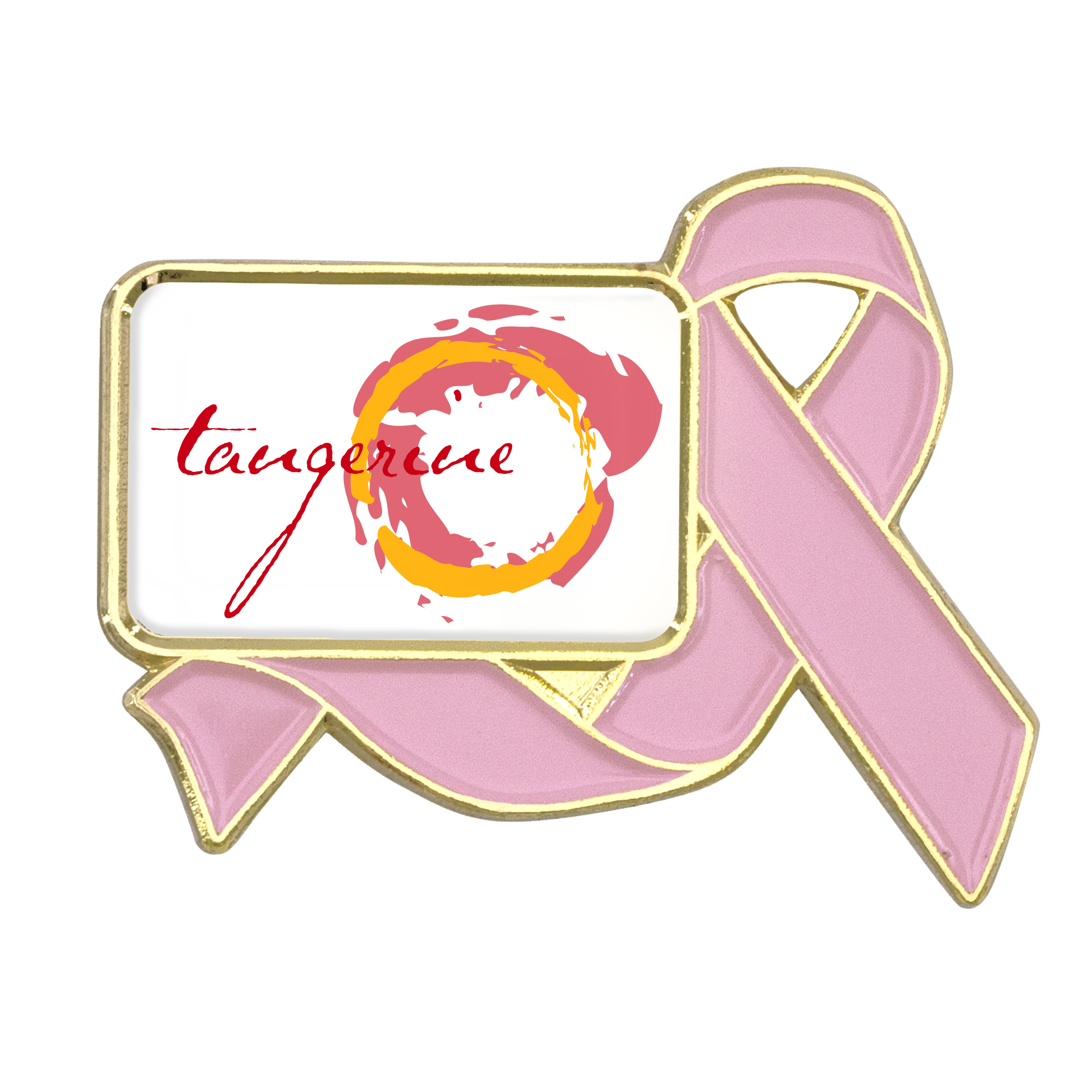 Awareness Ribbon Lapel Pins w/ Custom Logo 23