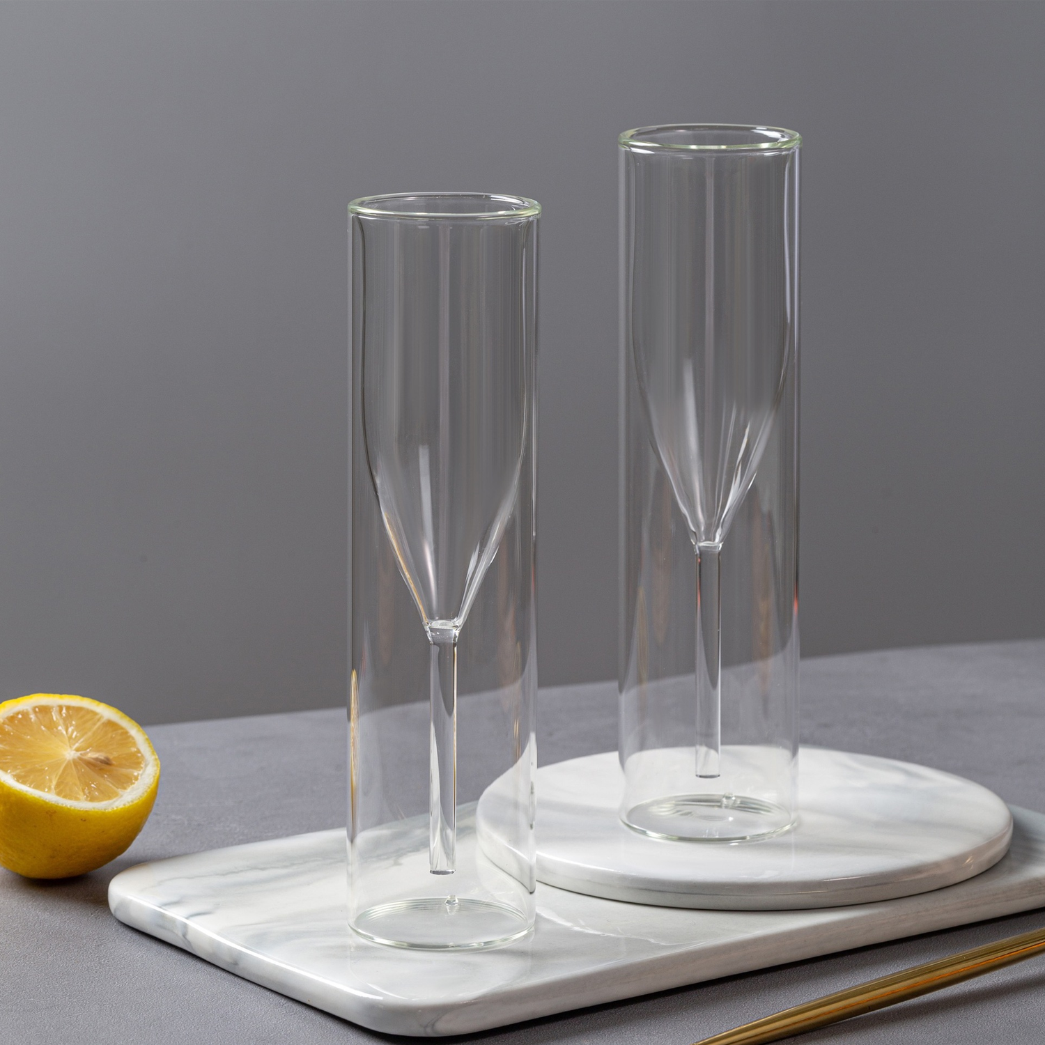 4oz Double Wall Champagne Flute 4
