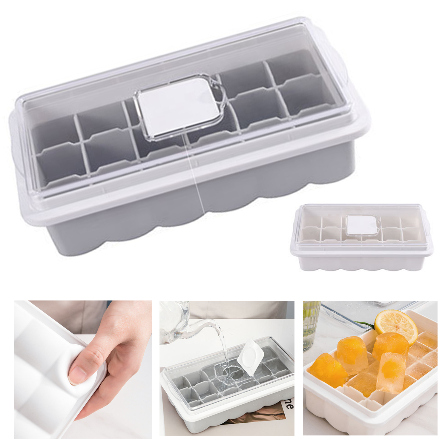 Ice Cube Tray With Lid 2
