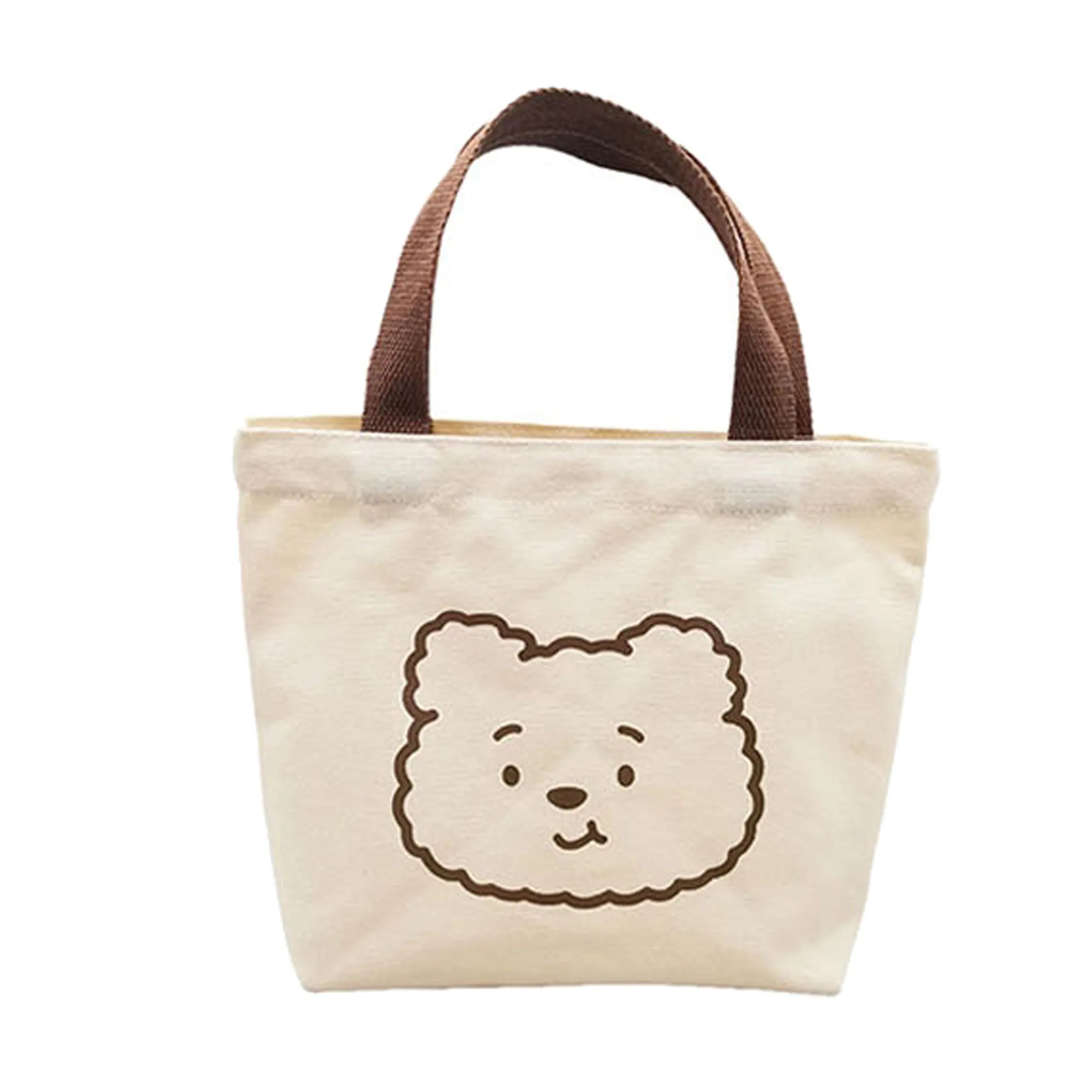 Compact Cotton Convenient Carry Lunch Tote 5