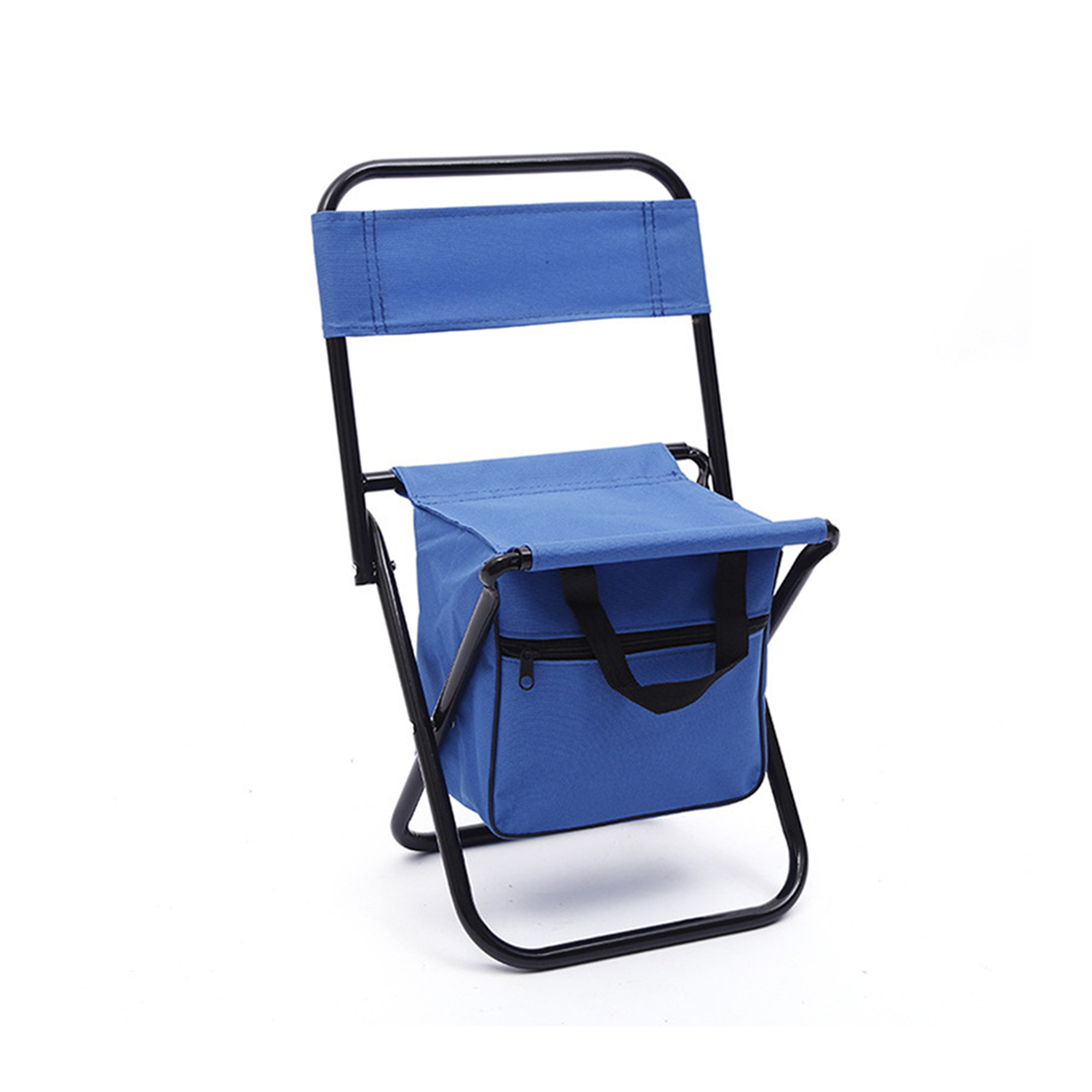 Folding Camp Chair With Insulated Cooler Bag 12.6" x 7.3" x 22.8" 3