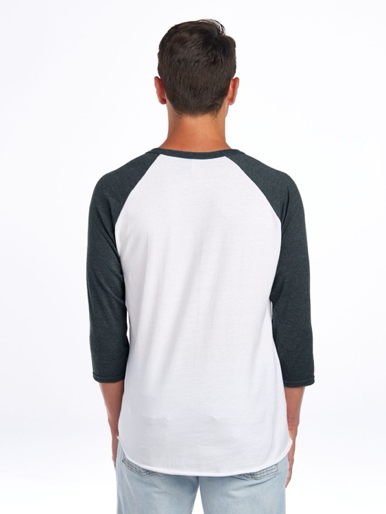 JERZEES Premium Blend Combed Ring-Spun Unisex ¾-Sleeve Raglan 7