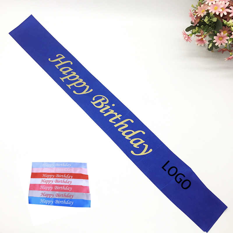 Glitter Customizable Sash 3
