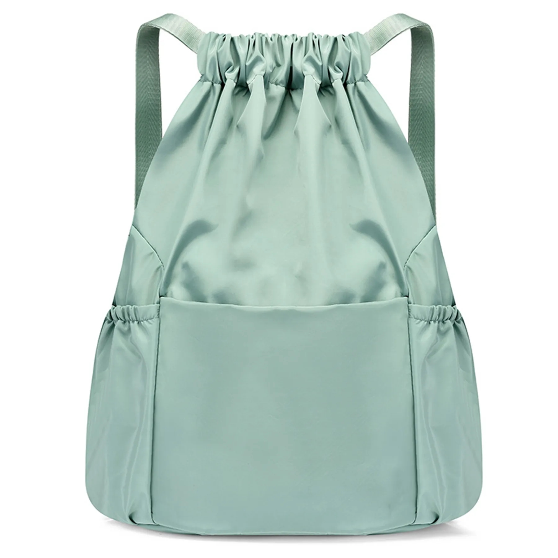 Waterproof Basketball Drawstring Backpack with Mesh Pocket 9