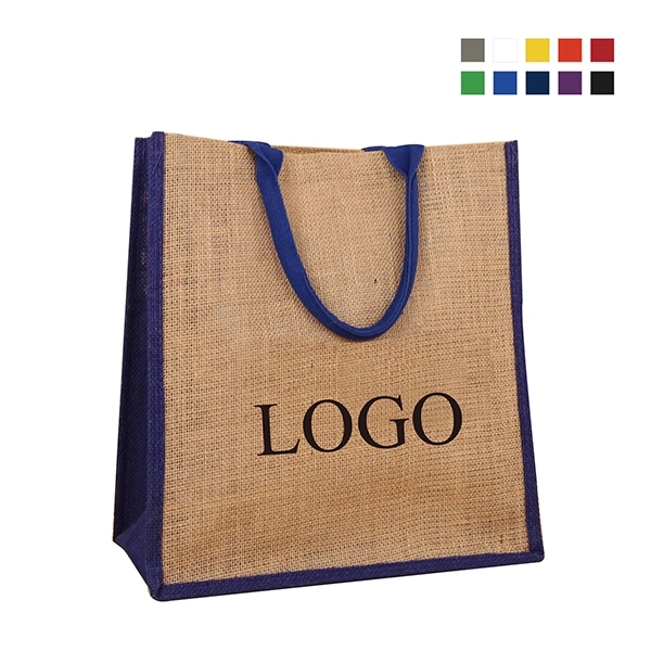 12 X 13 X 7.25 Escape Jute Tote Bags 1
