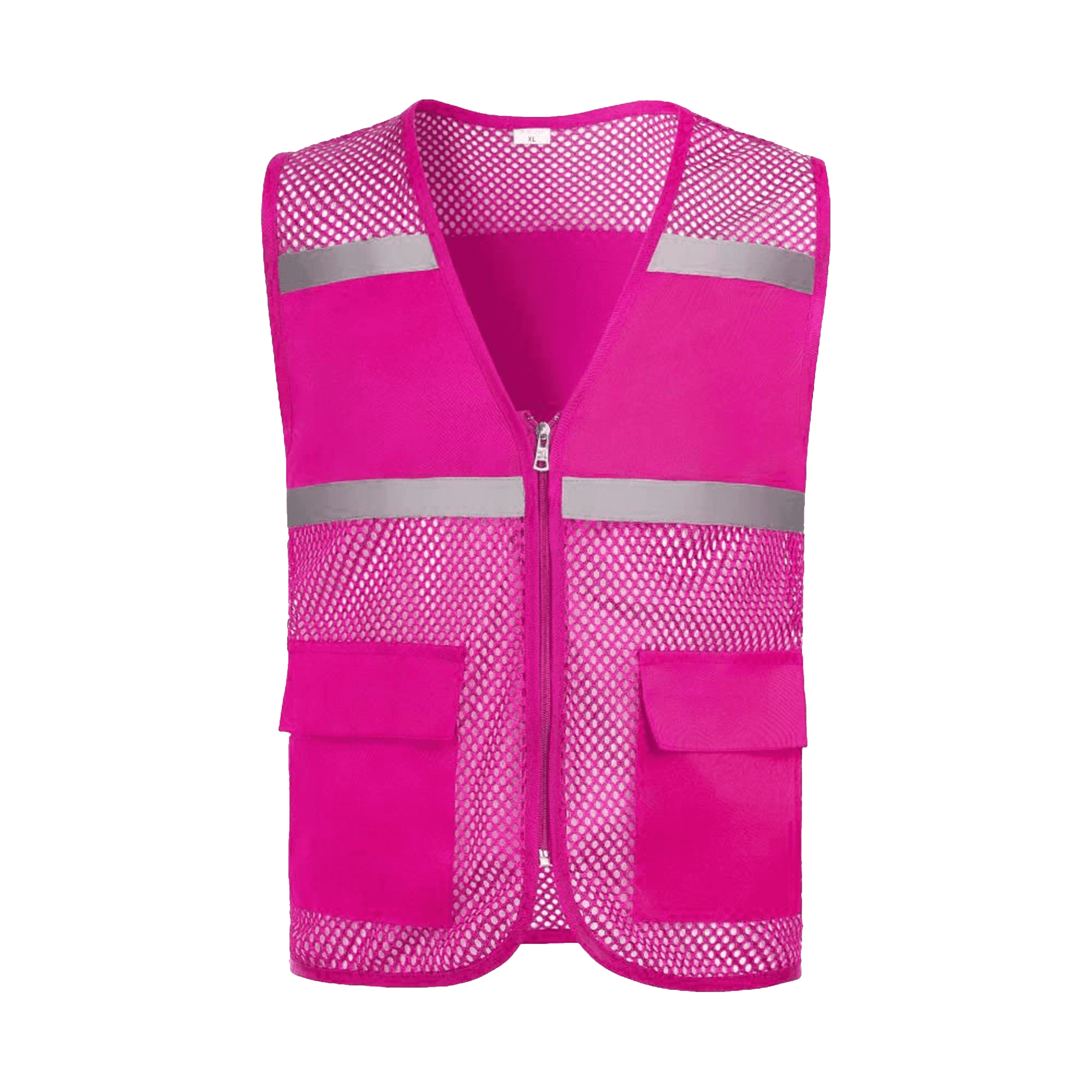 Pockets and Zipper Reflective Safety Vest 10