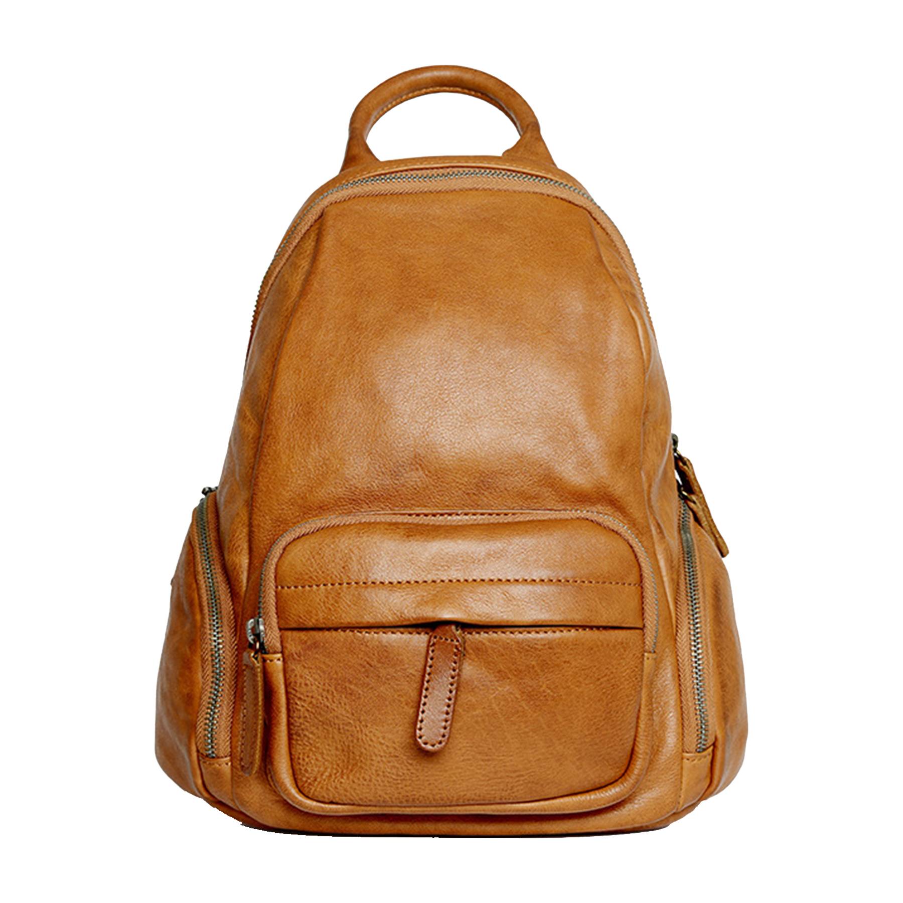 Genuine leather backpack for women 4