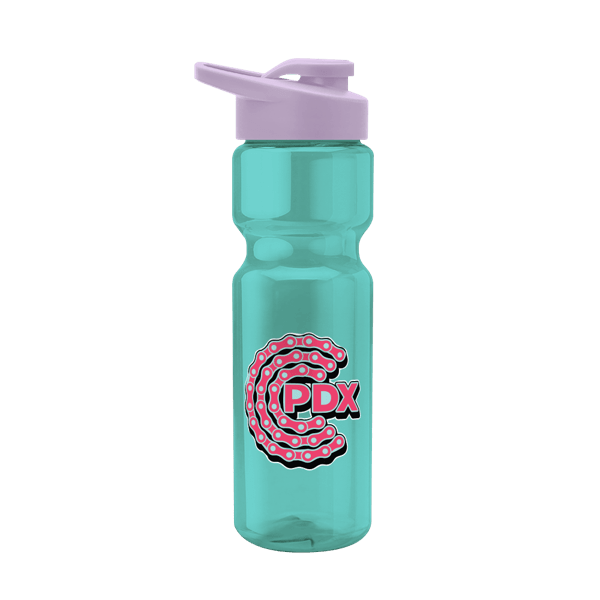 Blazer 28oz Transparent Bike Bottle w/Drink-thru Lid 153