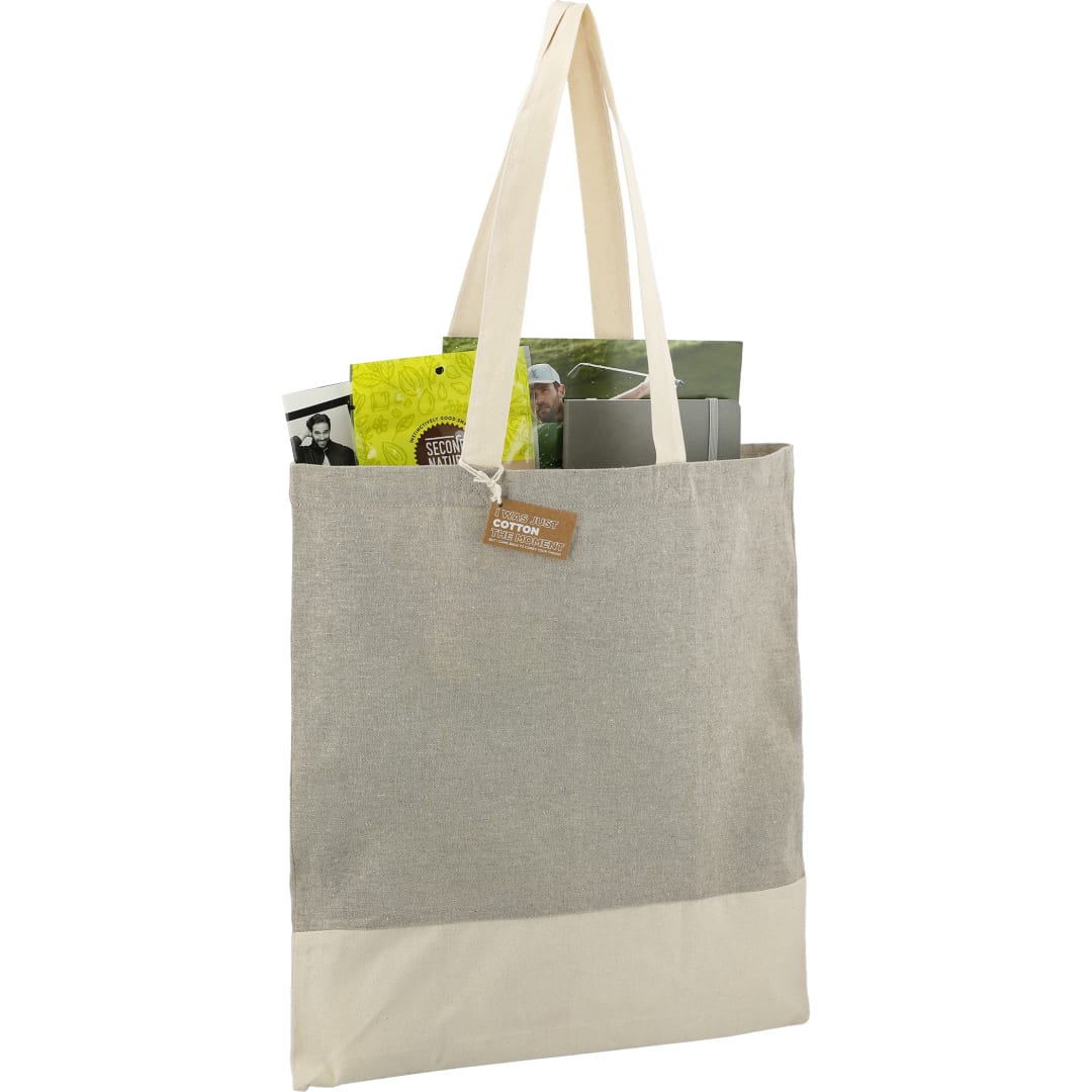 Split Recycled 5oz Cotton Twill Convention Tote 71