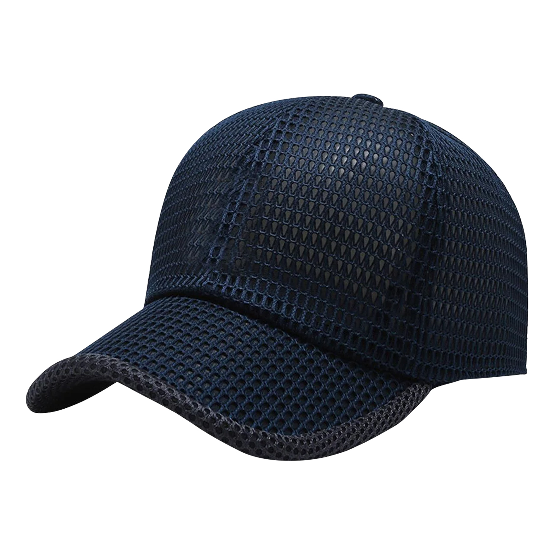 Summer Breathable Mesh Baseball Cap With PU Patch 5
