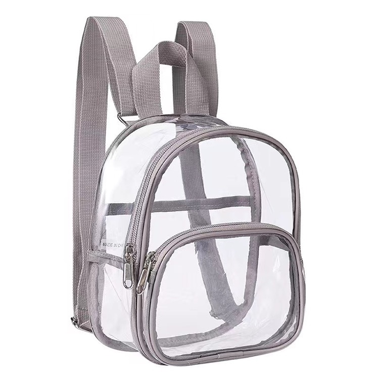 PVC Clear Mini Backpack Stadium Transparent Bookbag 4