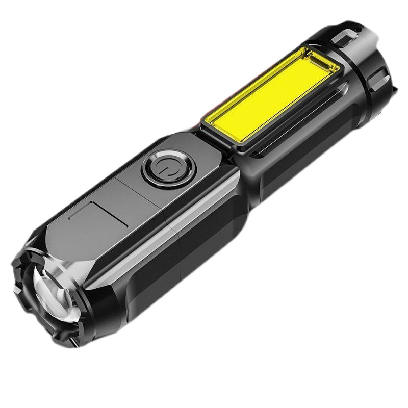 Rechargeable Zoomable LED COB Flashlight