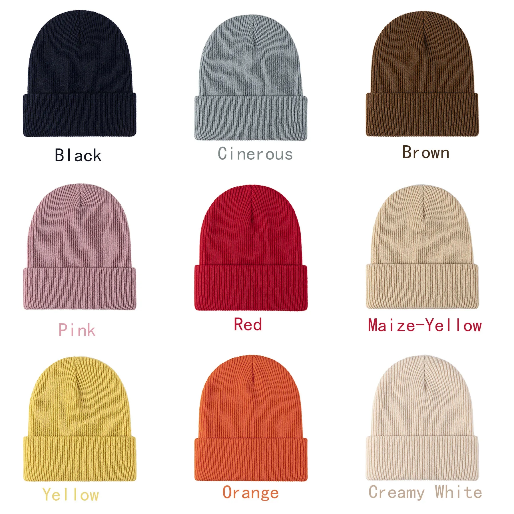 Premium Cuffed Knit Caps 3