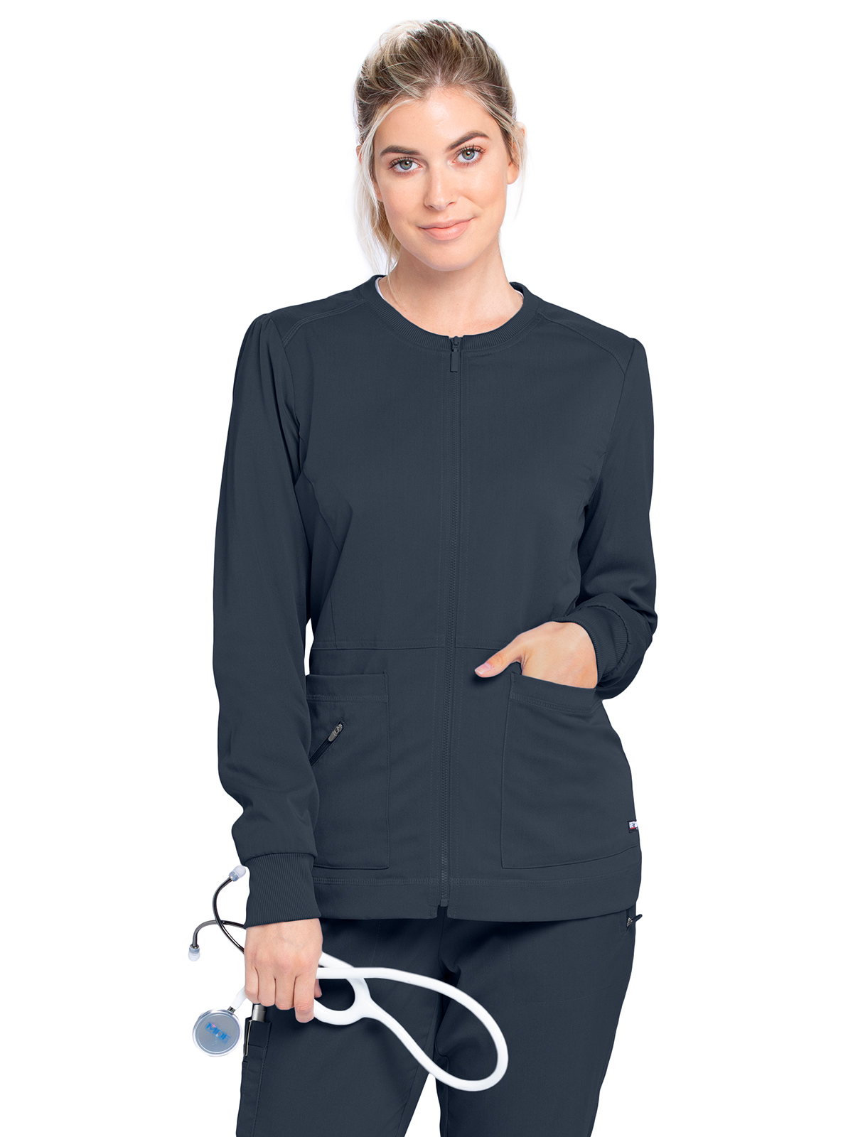 Grey's Anatomy Spandex Stretch - Women's Three-Pocket Millie Warm-Up Jacket 25