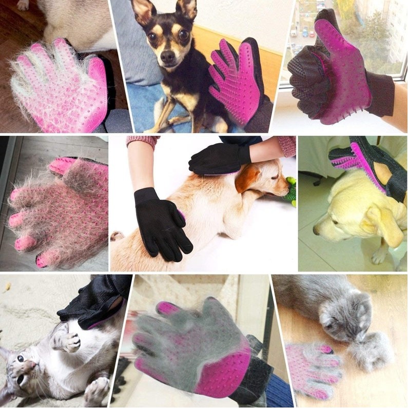 Soft Pet Grooming Glove 5