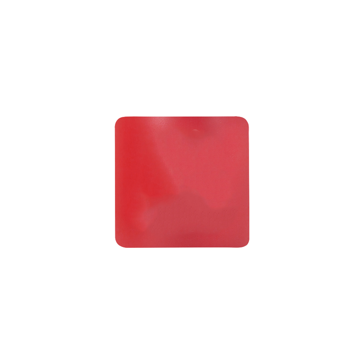 3" Red Square Silicone Coaster 3