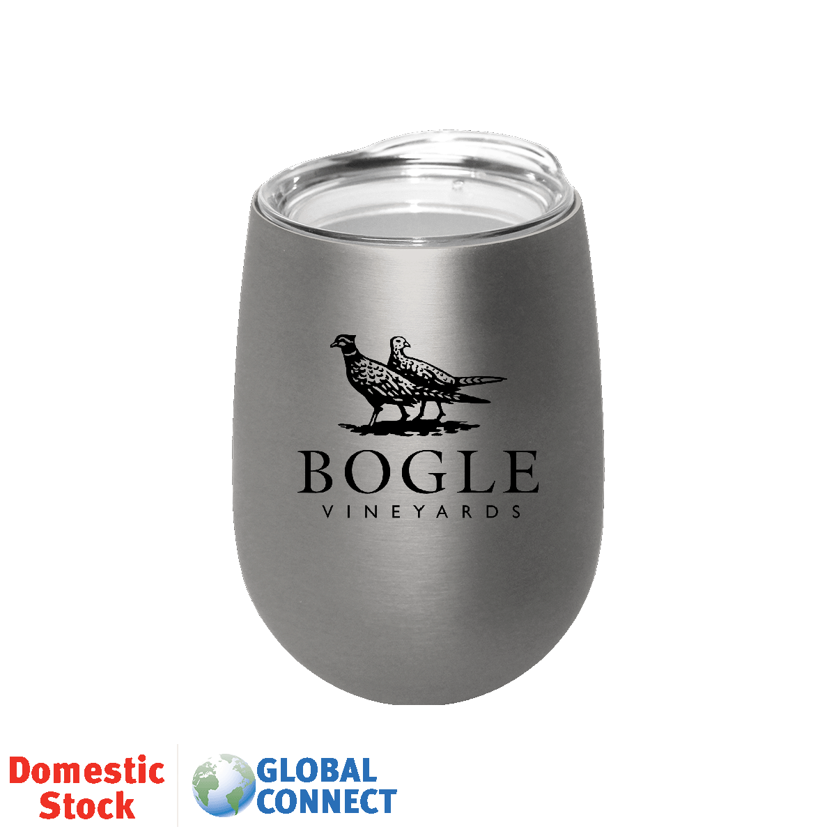 Halcyon® 12 oz. Stainless Steel Wine Glass with Acrylic Lid 6