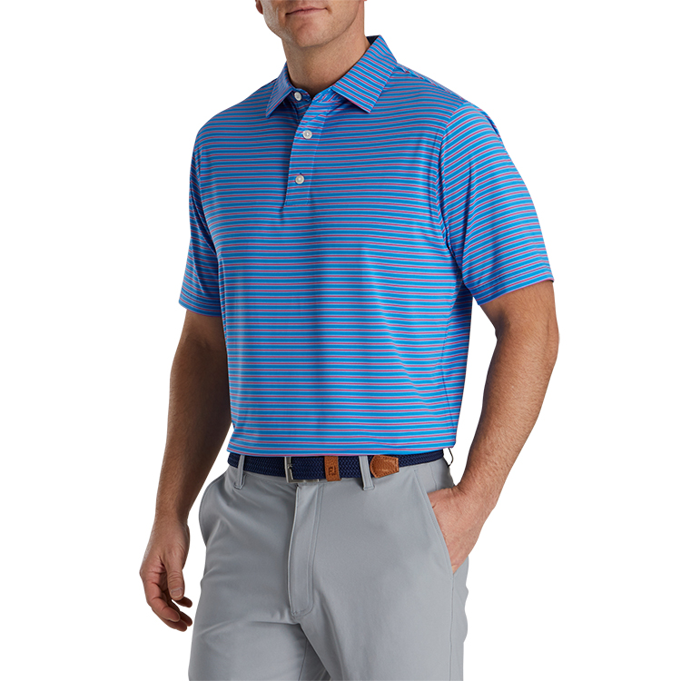 FootJoy ProDry Performance Stretch Lisle Pinstripe Polo 9