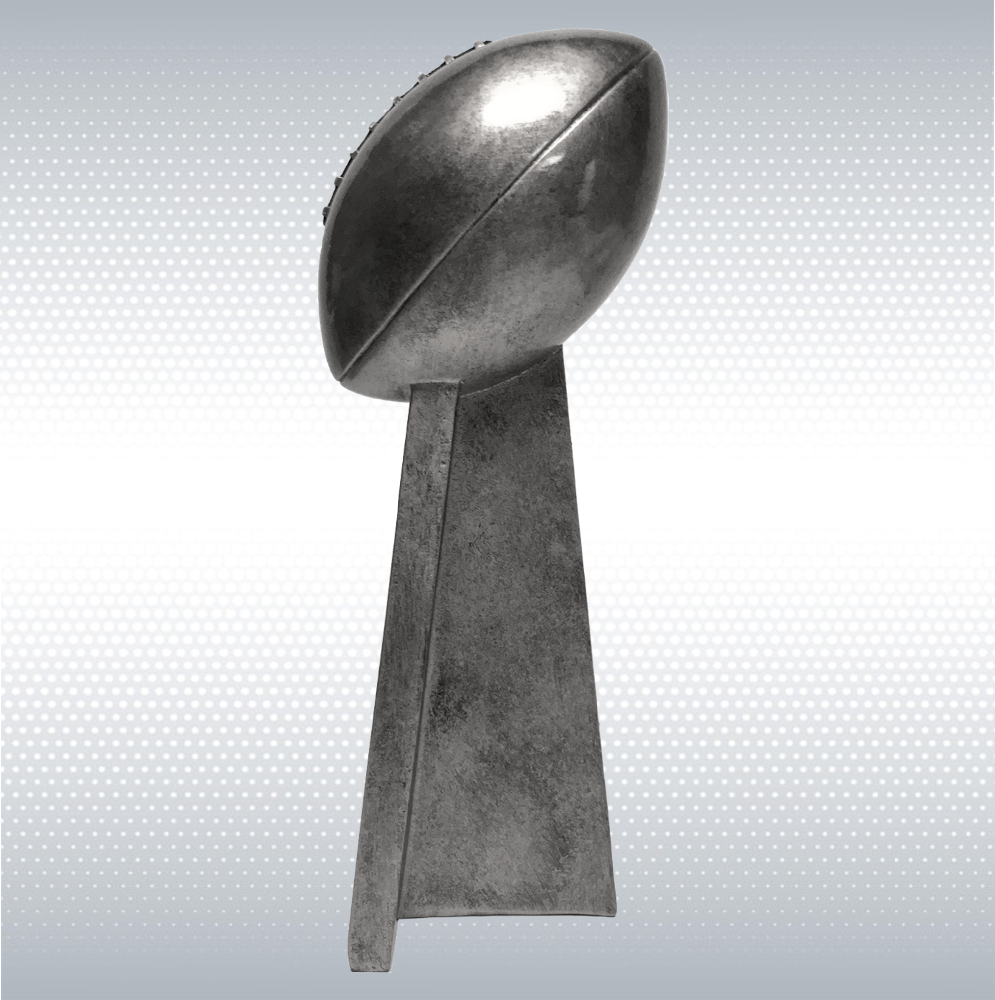 10 1/4" Antique Gold Football Award 8