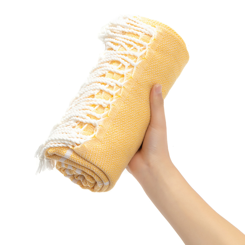 Turkish tassel beach towel 3