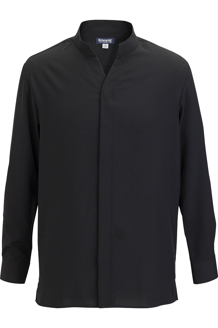 Flexbatiste Stand Up Collar Long Sleeve Mens Shirt