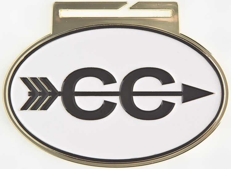 Cross Country Large Oval Running Medal with Ribbon 2
