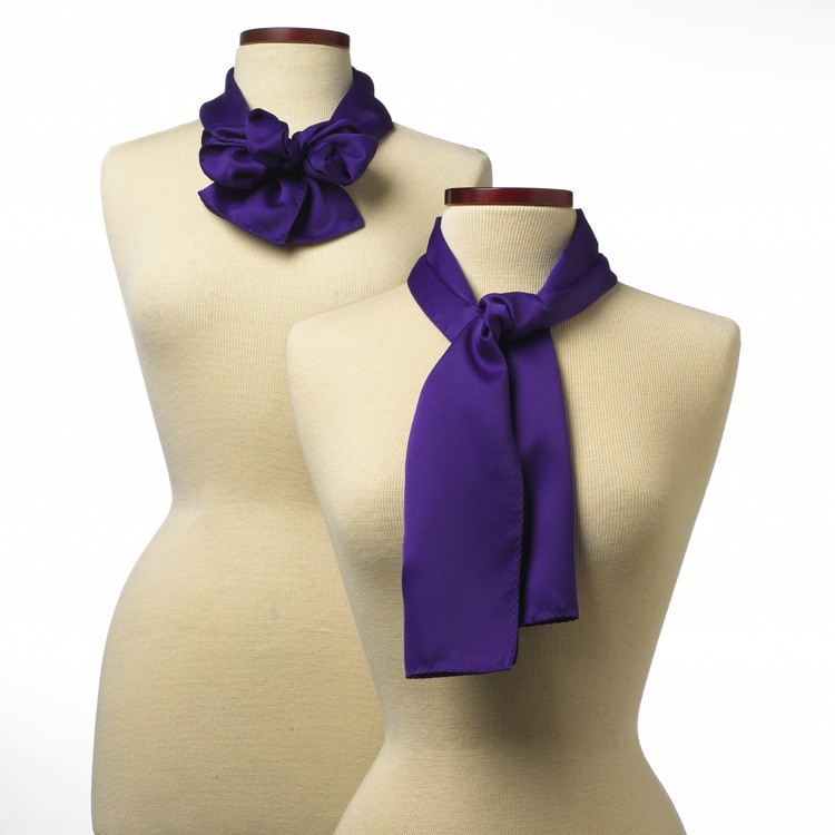 Purple Silk 10" x 54" Scarf 2