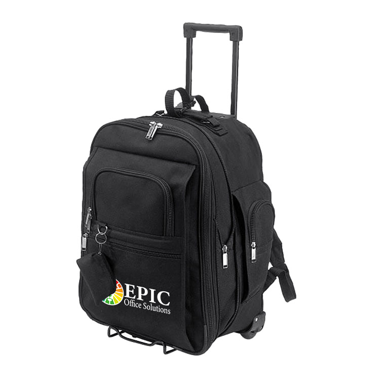 600D polyester Expandable Rolling Backpack 2